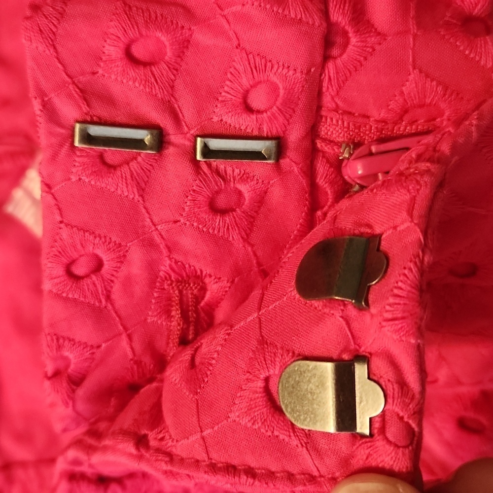 The Limited Hot Pink Eyelet Tailored Short Size 8 - Picture 7 of 15